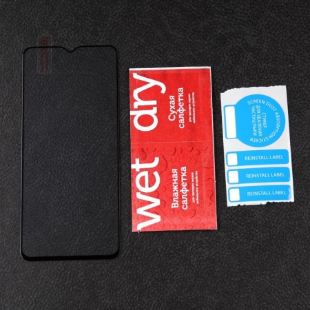 Protective glass Mobility, for Realme C31, full glue, black-1