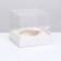 Packaging for confectionery with a lodge, white, 15 x 15 x 14 cm