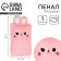 Penal School Soft "Bunny", 21 × 13 cm, plush, pink color
