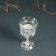 Glass "pleasure" 12*6.5*6.5 cm, silver