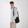 Male bag over the shoulder, Textura, artificial leather, black color