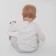 Longsliv Children's Minaku: Basic Line Baby, white/light gray color, height 86-92