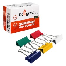 A set of clamps for cauldrons 41mm, 12 pieces, 5 colors, in a cardboard box