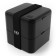 Square lunch-box, black, 1.7 liters
