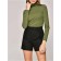 Women's turtleneck CONTE ELEGANT, size XS, Olive color