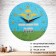 Watching clock with symbols "Airborne Forces Nobody except us", smooth move, d = 24 cm