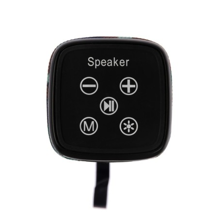 Portable column LM-882, 10 W, Bluetooth 5.0, 800 mAh, backlight, Micro SD, khaki-2