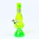 Bong, h-17.5 cm, "skull", with a greenhouse, acrylic, green
