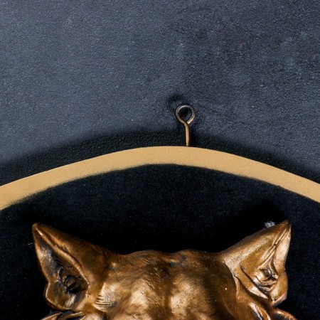 Panel "Wolf's Head" Bronze/Black, 40cm-2