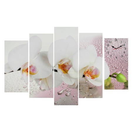Watching, modular, series: flowers, "White Orchid", 80x140 cm