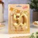 Candle for cake jubilee "line", number 50, gold shine, 8cm