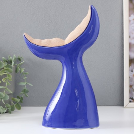 Souvenir Ceramics "Kita tail" bright blue 19.4x9.2x29 cm-2