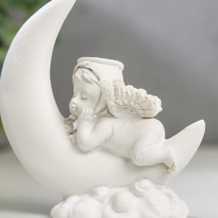 Polystone souvenir "Snowty angel in the month" MIX 7.7x7x3 cm-6