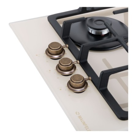 Hlect surface Maunfeld EGHG.43.33cbg.r/G, gas, 3 burners, beige-12