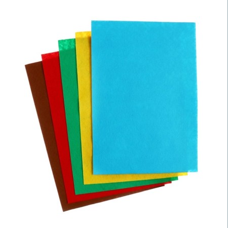 Color felt set, thick-2 mm, A4 format, soft, 5 sheets, 5 colors, saturated colors-2