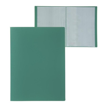 Folder with 30 A4, 500 microns, Calligrata, texture "Sand", Green