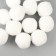 A set of textile details for the decor "bombs" 12 pcs. set, size 1 pc: 3 cm, white color
