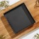 The form for baking the share "Jacqueline. Corrugated square ”, 21 × 2.5 cm, removable bottom, anti -stick coating, black color