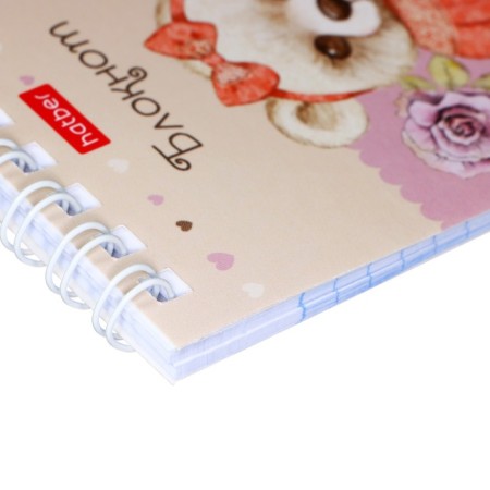 Notepad A7, 40 sheets on the crest "Bears-Lands", cover Cover Cardboard, Block 65 g/m², mix-2