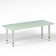 The table rectangular adjustable in height is 1100x500x460-580