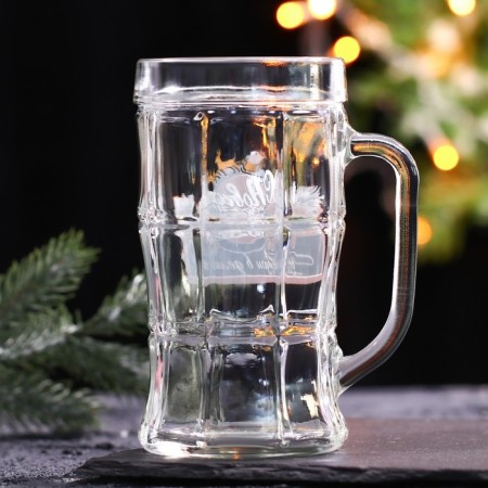 New Year! New Year's beer mug "Good luck in business!" 500 ml-2