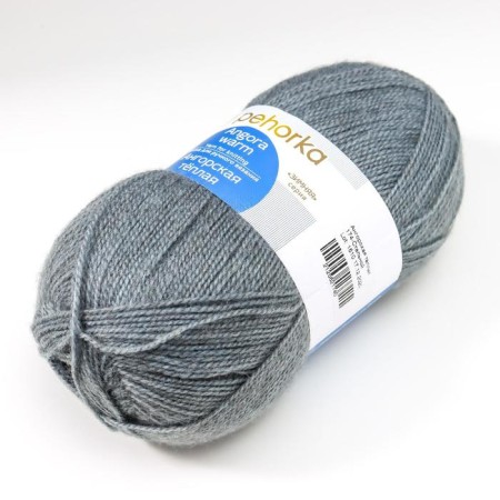 Angora warm yarn 40% wool, 60% acrylic 480m/100g (174 steel)-1
