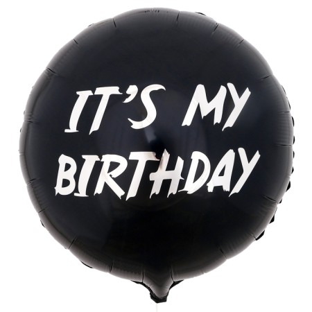 Foil ball 18 "It’s My Birthday", Circle, with a substrate-1