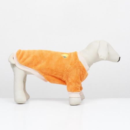 Sweater "Mandarin", velor, size S (DS 25, Osh 24, OG 35 cm), orange-1