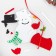 Set for creativity - Create a Christmas tree decoration from felt "Snowman in mittens"