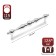 Tundra bracket handle, m/o 128 mm, chromium color