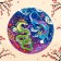 Round luminous puzzle "couple of dragons", 170 parts