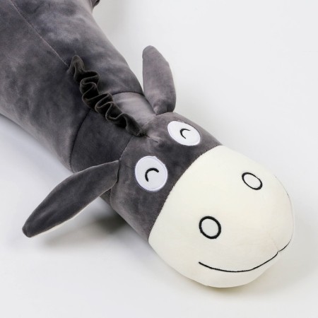 Soft toy "Donkey", 75 cm, gray color-2