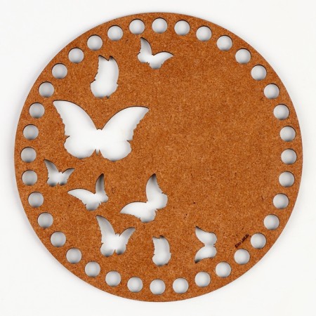 Donyshko for knitting Carved "Butterflies", circle 15 cm, HDF 3 mm-3