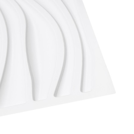 PVC PVC panel 50*50 cm "waves" white-4