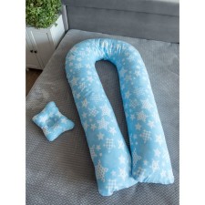 Pregnant “U Comfort” and pillow for babies “Baby”, Star Print to Blue