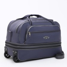 Road bag on wheels, a lightning department, with an increase, an outer pocket, the color is gray
