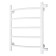 Water towel “Sanprise” Classic P5, 400x600 mm, side connector., White matte