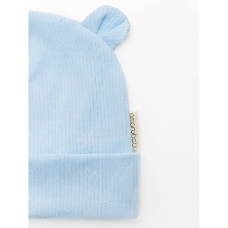Lightning diaper with a hat with a hat, height 68-74 cm, blue color-7