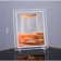 Sanding clock-picture "Desert", 30 x 25 cm, anti-stress, orange sand