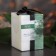 Candle cube 5x7.5cm, "crystalline pattern", coniferous