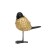 Decorative "Bird", 122 × 70 × 135 mm, gold / black color