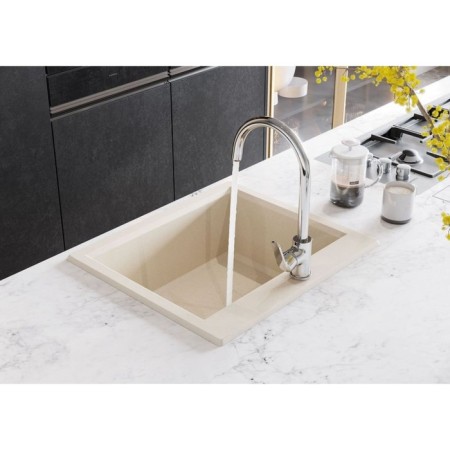 Santek kitchen mixer "Lindos", chrome-6