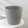 Pot with the pallet "Dune", 5.5 l, the color is gray