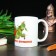 Sublimation mug "Happy Defender of the Fatherland Day. Star", with application