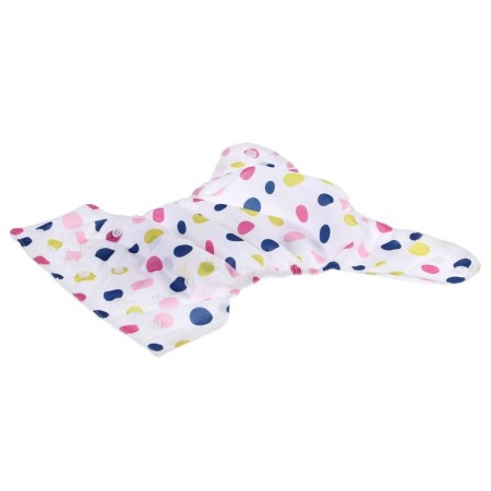 Reusable diaper+ 1 insert included "balls", white/pink color-7
