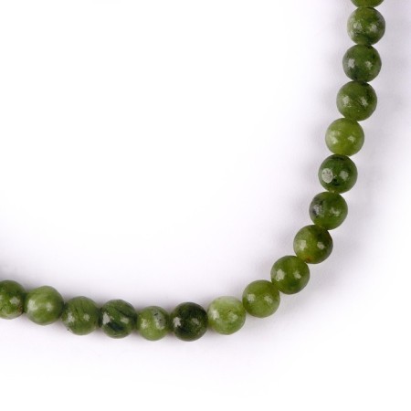 Beads made of natural stone "Green Jade" set of 90 pcs., Size 1 pc. - 4 mm-3