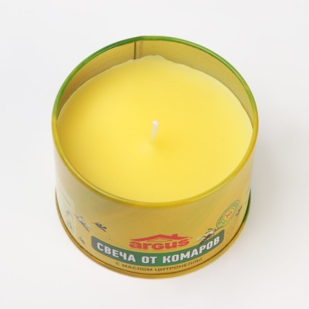 ARGUS Antimoscate Candle, with qitneella oil, a can of a lid, 80 g-3