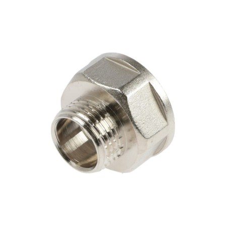 RTP adapter, 3/4 "x 1/2", internal/outer thread, nickelled brass, euroglifier-1