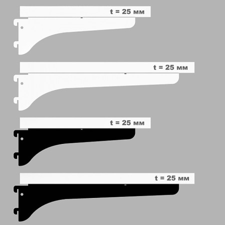 A island shelving shelf 665 × 330 × 25 mm, white color-1