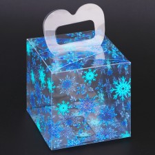 New Year. Box Gift New Year Folding PVC 